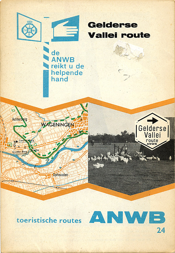 Afbeelding van het boek Toeristische routes ANWB kaart 24, Gelderse Vallei route