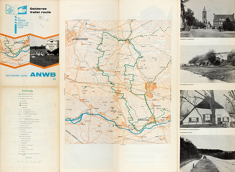 Afbeelding van het boek Toeristische routes ANWB kaart 24, Gelderse Vallei route
