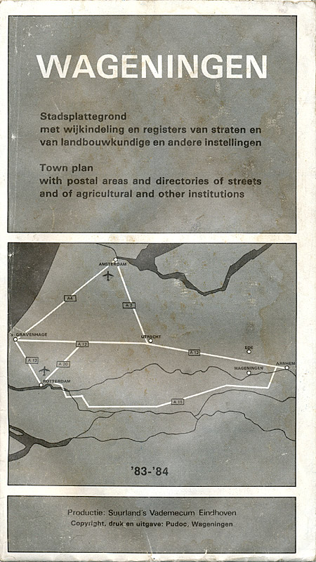 Afbeelding van het boek Wageningen Stadsplattegrond/Town plan '83-'84