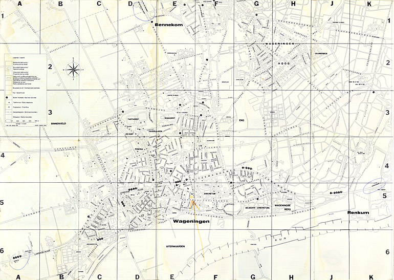 Afbeelding van het boek Wageningen Stadsplattegrond/Town plan '83-'84