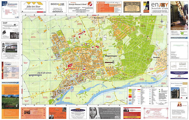 Afbeelding van het boek Citoplan plattegrond - 8e editie. Gemeente Wageningen. Met centrumkaart en overzichtskaart