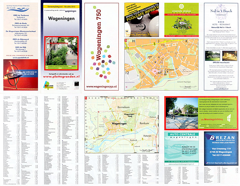 Afbeelding van het boek Gemeenteplattegrond - 10e editie 2012 in samenwerking met de gemeente Wageningen. Wageningen