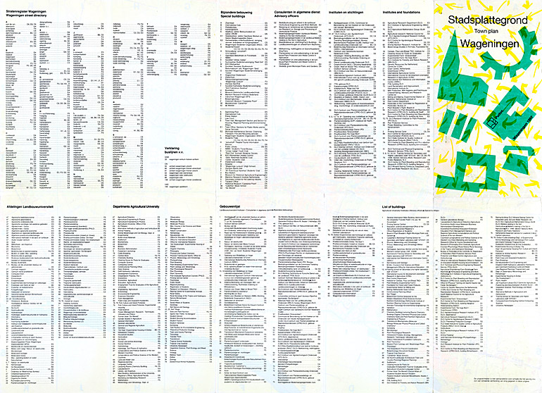 Afbeelding van het boek Wageningen Stadsplattegrond/Town plan 1992