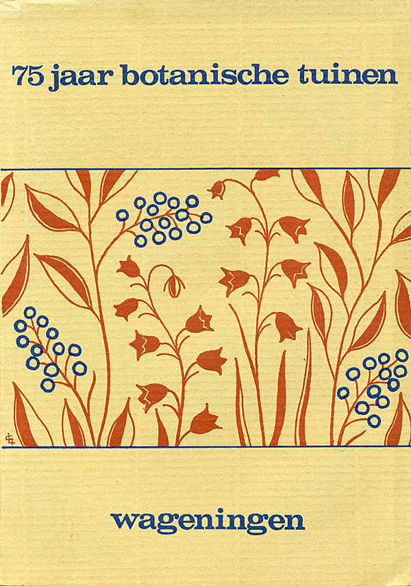 Afbeelding van het boek 75 jaar botanische tuinen Wageningen 1896-1971