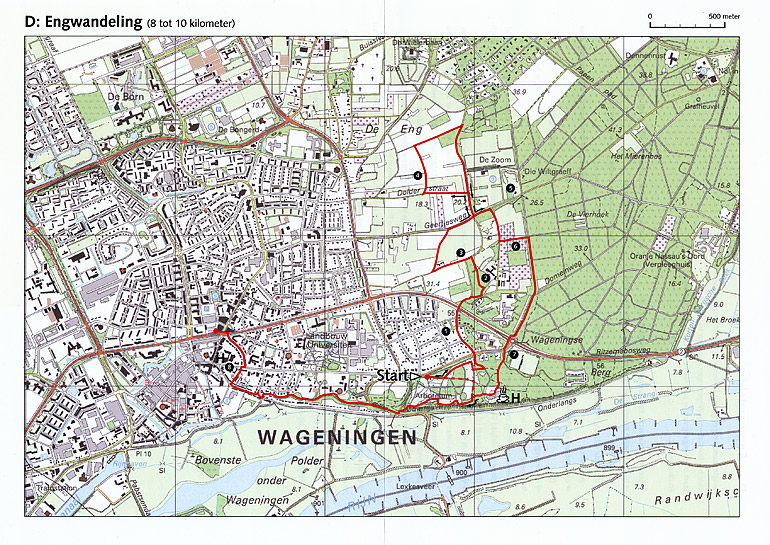 Afbeelding van het boek Wandelingen rond Wageningen in het voetspoor van Hemmo Bos: Ede-Wageningen-Renkum