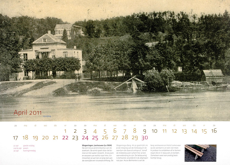 Afbeelding van het boek Wageningse Kalender 2011 - bijzondere locaties van vroeger en nu