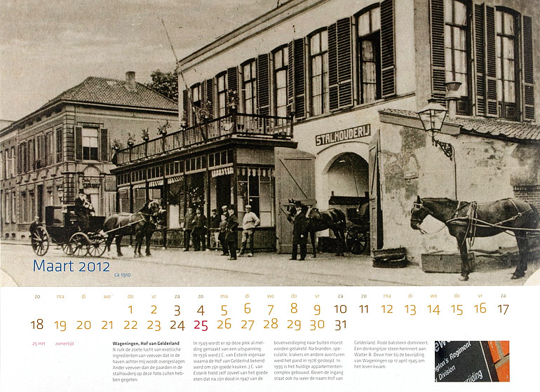 Afbeelding van het boek Wageningse Kalender 2012 - bijzondere locaties van vroeger en nu