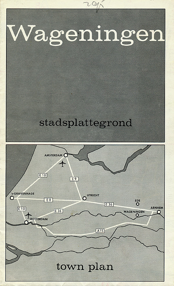 Afbeelding van het boek Wageningen stadsplattegrond/town plan 1976