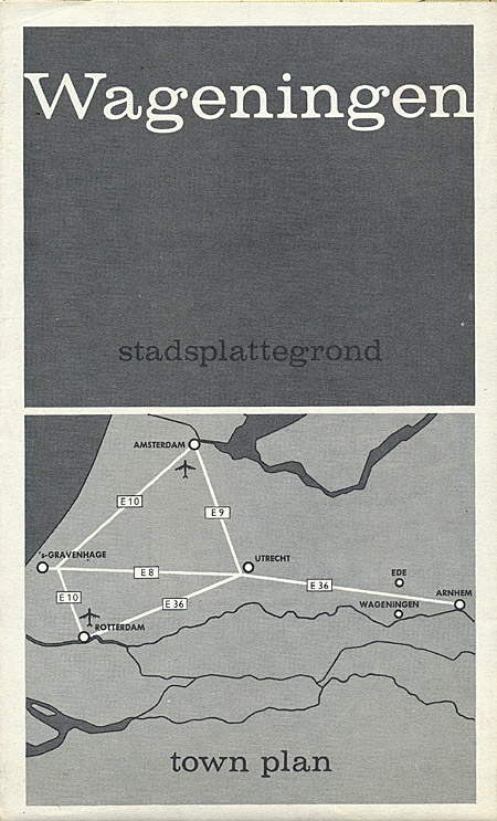 Afbeelding van het boek Wageningen stadsplattegrond/town plan 1971