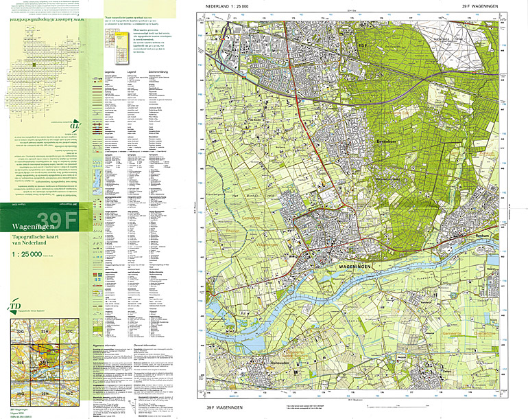 Afbeelding van het boek Topografische kaart 39F Wageningen. Topografische kaart van Nederland 1:25.000. Uitgave 2006