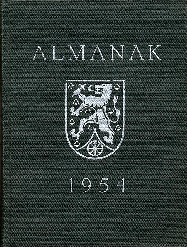 Afbeelding van het boek Almanak 1954. Almanak van het Wageningsch Studentencorps voor het jaar 1954. Zes en veertigste jaargang