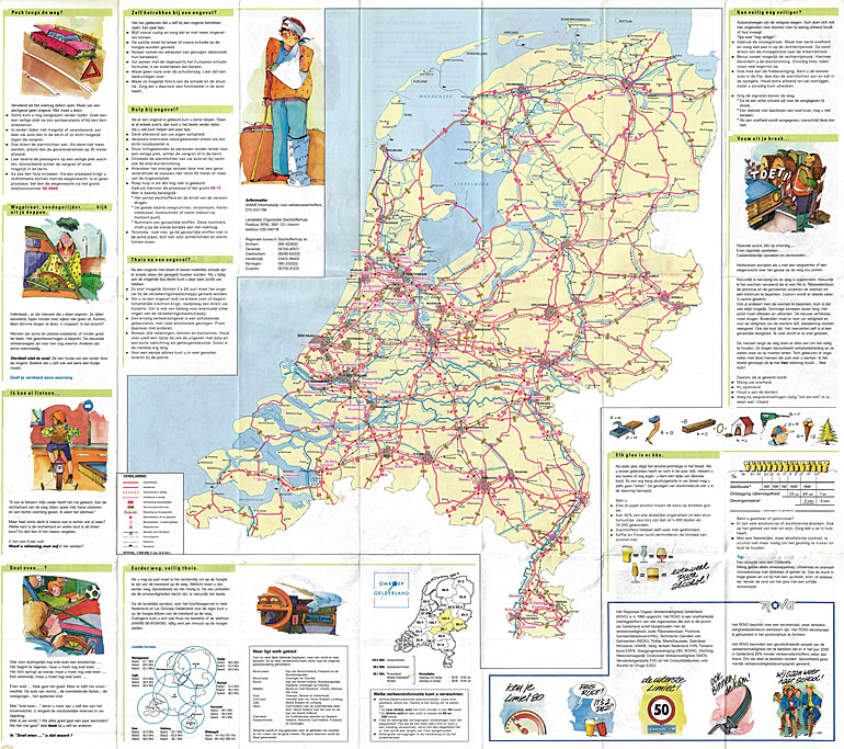 Afbeelding van het boek Verkeerskaart Gelderland. 'Veiliger op weg' in uw provincie