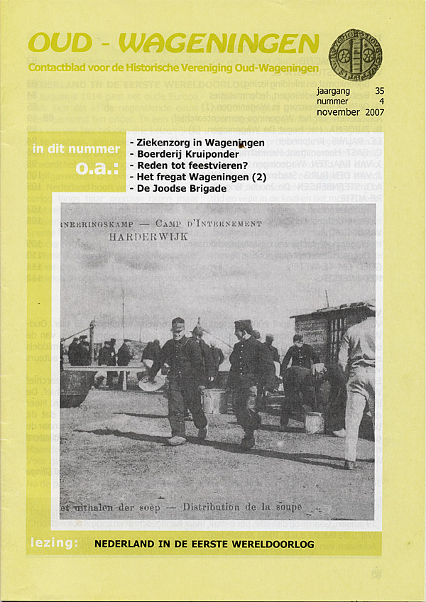 Afbeelding van het boek Oud - Wageningen. Contactblad voor de Historische Vereniging Oud-Wageningen. jaargang 35 nummer 4 november 2007