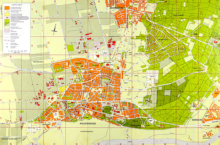 Afbeelding van het boek Wageningen stadsplattegrond/town plan 1977