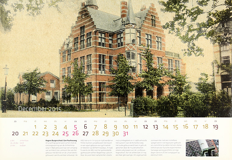 Afbeelding van het boek Wageningse Kalender 2015 - bijzondere locaties van vroeger en nu