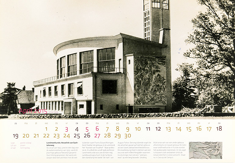 Afbeelding van het boek Wageningse Kalender 2015 - bijzondere locaties van vroeger en nu