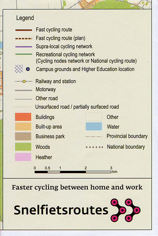 Afbeelding van het boek Fast cycling between home and work. Snelfietsroutes