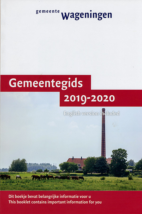 Afbeelding van het boek Gemeentegids Wageningen 2019-2020. English version included