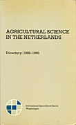Afbeelding van het boek Agricultural Science in the Netherlands. Directory: 1988-1990