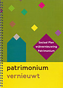 Afbeelding van het boek Sociaal Plan wijkvernieuwing Patrimonium. Patrimonium vernieuwt