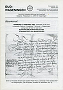 Afbeelding van het boek Oud-Wageningen. Mededelingen van de Historische Vereniging 