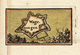 Afbeelding van het boek Handgekleurde kopergravure van Wageningen